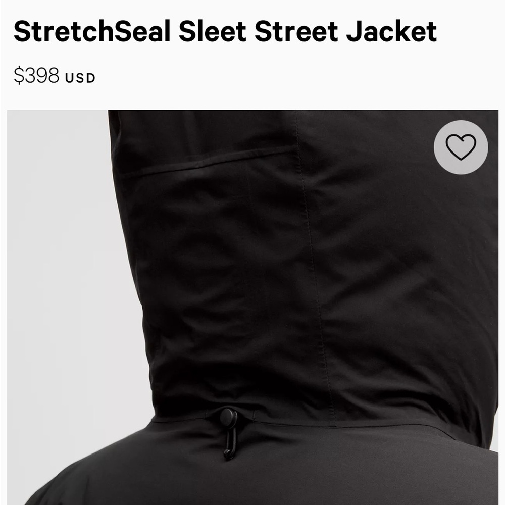 Lululemon Size 14 Black StrechSteal Slack Sleet Street Jacket Never Worn